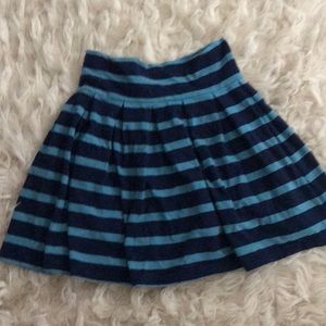 Blue striped skirt